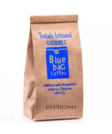 Premium Blue Bag Mexican Organic Coffee Medium Roast 250 Grams