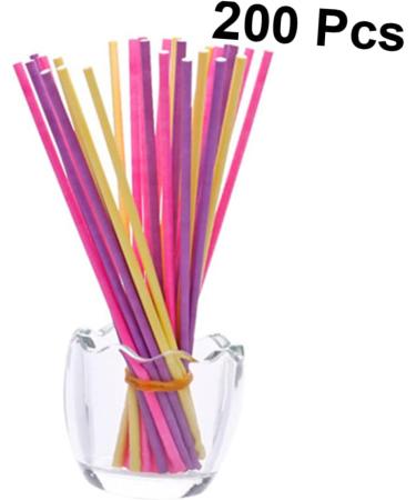 Zerodeko Candy Suckers 200pcs Colored Lollipop Sticks Cake Sticks Paper Sticks Paper Lollipop Sticks Cakepop Stick Music Accessories Decked Accessories Cotton 15c Biscuit Stick Marshmallow - Buy Online on GoSupps.com