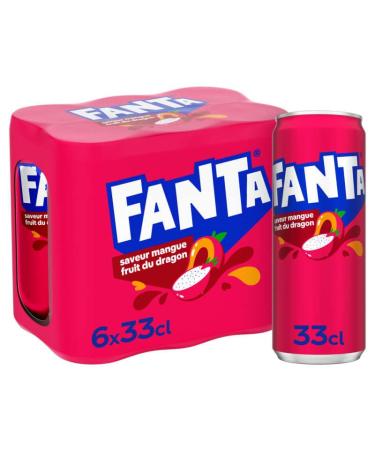 Fanta Fanta Mango Dragon Fruit Flavor 6x33cl