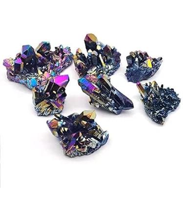 1pc 200g-260g Natural Rainbow Stone Titanium Coated Crystals Angel Aura Quartz Clusters Chakra Reiki Balancing - Buy Online on GoSupps.com