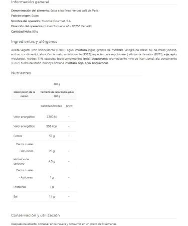 Gautschi - Paris coffee sauce - Aromatic sauce 24 herbs - 90g - Buy Online on GoSupps.com