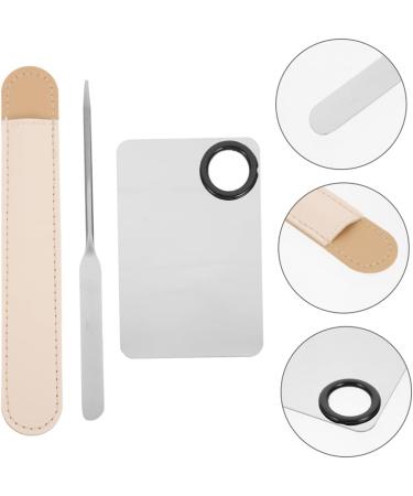 2 Ensembles Spatule Cosm tique Acier Inoxydable Spatule De Maquillage Avec Palettes De Maquillage Pour M langer Les Couleurs Pour Professionnels Amateurs - Buy Online on GoSupps.com