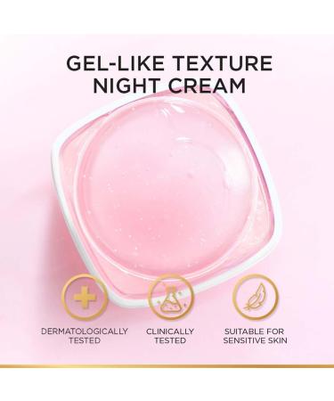 L'Oreal Paris Glycolic Bright Glowing Night Cream 50ml | Overnight Brightening Cream with Glycolic Acid that Visbily Minimizes Spots & Reveals Glowing skin - Buy Online on GoSupps.com