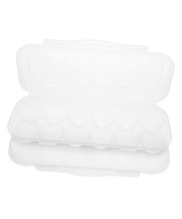 2pcs Organizer Kitchen Fridge Container for Egg Reusable Home Holder Storage Bin re-usable