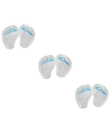 FRCOLOR 3pcs Flip-Flops Forefoot Pads Inserts to Make Shoes Tighter Foot Gel Pads Cushions for Thong Self- Womens House Slippers Gel Slipper Pads Protective Pad Damping Women's Bluex3pcs mediumx3pcs