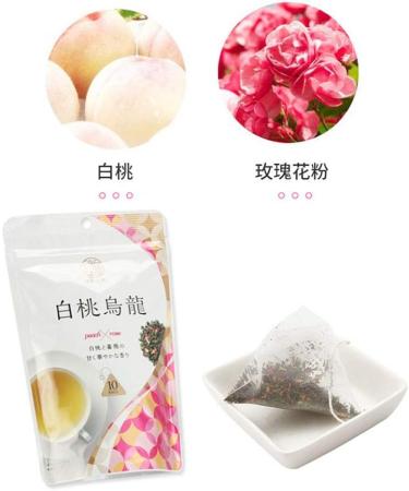 Japanese NITTON-Tea White Peach & Rose Oolong Tea 10pcs/Bag 20g ( ) 10 20g (1-Pack) 20 g (Pack of 1) - Buy Online on GoSupps.com