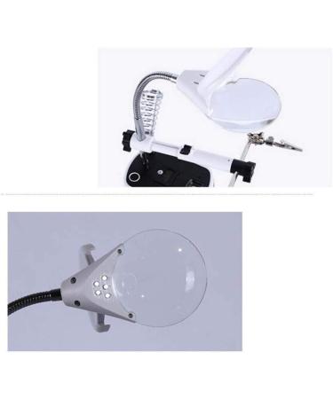  LED 5X 10X Magnifying Lamp Metal Clamp Reading Jewellery Loupe Watch and Electronic Repair Fashion and Nature Better Life - Buy Online on GoSupps.com