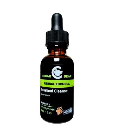 Cedar Bear Intestinal Cleanse a Liquid Herbal Supplement That Moderates The Environment of The Digestive System Allowing Beneficial Flora to Flourish 1 Fl Oz 1 Fl Oz (Pack of 1) - Buy Online on GoSupps.com