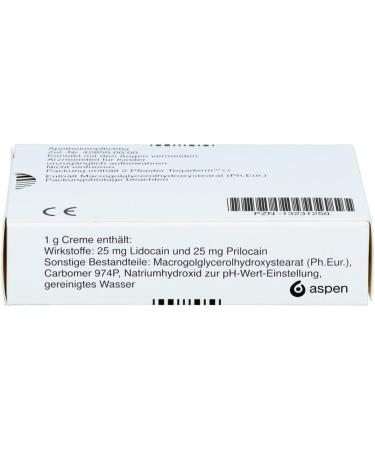 Buy EMLA Cream 25 mg/g + 25 mg/g with 2 Tegaderm Patches - Fast International Shipping - Buy Online on GoSupps.com