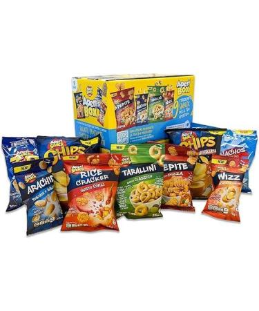 Italian Gourmet E.R. APERIBOX 9 Box of Chips and Savory Snacks 263g 9 Pieces Gift Idea 2023 + Italian Gourmet Polpa 400g - Buy Online on GoSupps.com
