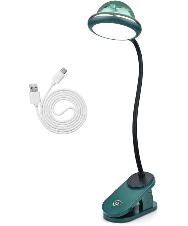 Xunhe Clamping Lamp for Kids | USB Rechargeable Dimmable Reading Light with Star Projection | 360 Adjustable Bed Clamp | Eye Protection Green - Buy Online on GoSupps.com