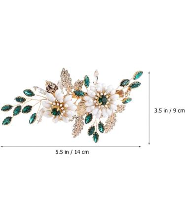 Beavorty Flower Hairpin Women Hair Accessories Wedding Hair Clips Bridal Side Comb Bridal Hair Clips Vintage Hair Clips Girls Hairpin Women Hairpin Tiara Metal Crystal Women's Wedding Clip - Buy Online on GoSupps.com