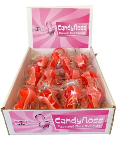10 X Giant Candy Floss Flavoured Rock Dummy Uk Made Party Favours Cake Decoration Handmade Dummies - Buy Online on GoSupps.com