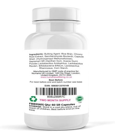 FEMACULT Bio-Balance 5S by Numana Wellbeing | New 60 Capsules Pack | 5 Strain | 10 Billion Live Bacteria for Women | Vaginal & Gut Friendly Bacterial Cultures | Candida Yeast Balance Support - Buy Online on GoSupps.com