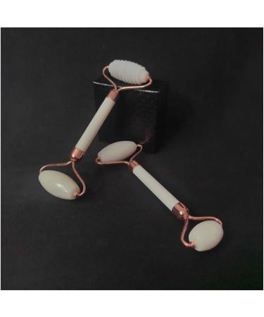 Buy Green & White Ice Jade Roller & Gua Sha Facial Tools - Relaxation Massager for Glowing Skin - Buy Online on GoSupps.com