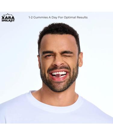 Xara Shilajit Pure Himalayan Shilajit Gummies for Men Gummies 85+ Trace Minerals & Fulvic Acivd No Added ssugar Natural Energy & Vitality Support - Buy Online on GoSupps.com