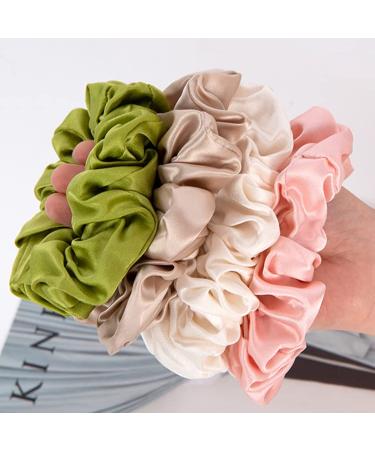 Minasuki Satin Scrunchies for Women - Large Silky Hair Scrunchies in 57 Colors - Buy Online on GoSupps.com