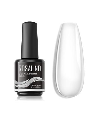 Rosalind assembly gel for gel nails clear 15ml builder strengthening gel clear nail extension gel nail gel for nail extension repair UV/LED nail polish for nail strengthening nail art