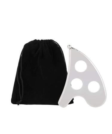 Stainless Steel Massage Gua Sha Plate | Pain Relief & Anti-Aging Scraper for Face & Body - Buy Online on GoSupps.com