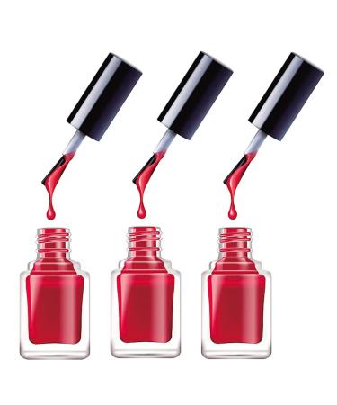 Vasana Clear Glass Nail Polish Bottles - 10 Empty Containers with Brush Caps for DIY Manicure & Nail Art - Top Coat & Sample Bottles - Buy Online on GoSupps.com