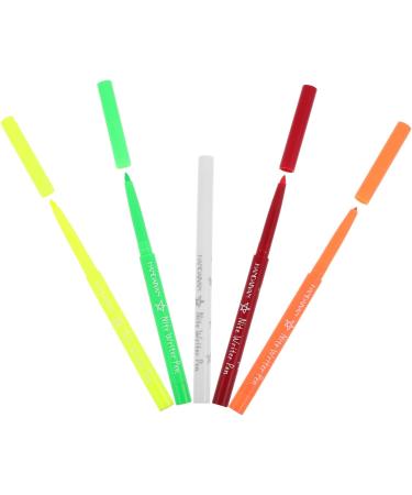 Healeved 25 Pcs Halloween Paint Pen Eyeliner Fluorescence Eyeliner Pencil Fluorescence Liner Plastic 12.00X0.80X0.80CMx5pcs Assorted Colorx5pcs - Buy Online on GoSupps.com