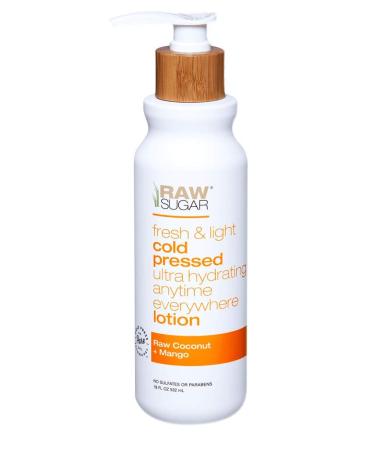 Raw Sugar Raw coconut+Mango Fresh&light cold pressed ultra hydrating anytime everywhere Body Lotion 18 fl oz  pack of 1