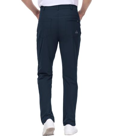 Gopune Men's Stretch Golf Pants Navy 40 | Outdoor Work Casual Pant with Pockets - Buy Online on GoSupps.com