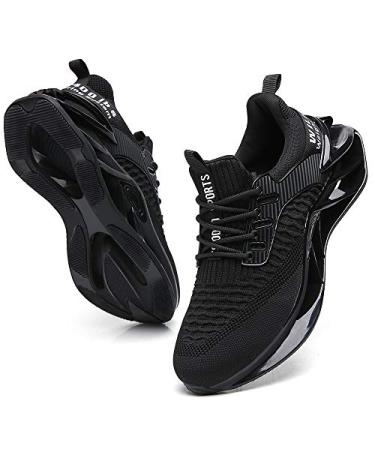 wanhee Men's Sneakers Athletic Sport Running Shoes 11 Black