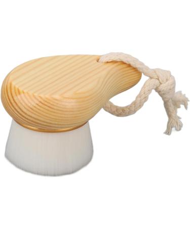 Qukaim Wooden Facial Brush Wooden Facial Cleansing Brush with Beech Handle and Soft Fiber Bristles Manual Face Cleaning Brush with Hang Ring - Buy Online on GoSupps.com
