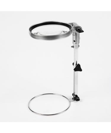 Magnifying Glasses Educational Hobby Magnifiers Hd Magnifier with Led Lights for The Elderly to Read Desktop Desktop Magnifying Glass Metal Base Folding Comfortable Anniversary
