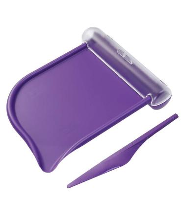 Pill Counting Tray with Spatula Clear Chute Cover for Purse and Pockets to Hold Vitamins and Medication