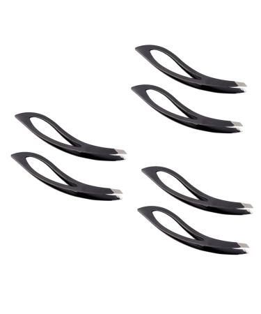 Doitool 6 STK tweezers for eyebrow clips eyebrow tweezers suits for men trim eyebrows tweezers tool eyebrow removal eyebrows.