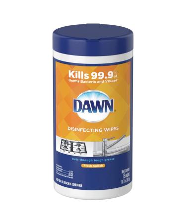 Dawn Disinfectant Surface Wipes with Fresh Splash Scent (6 Packs of 75)