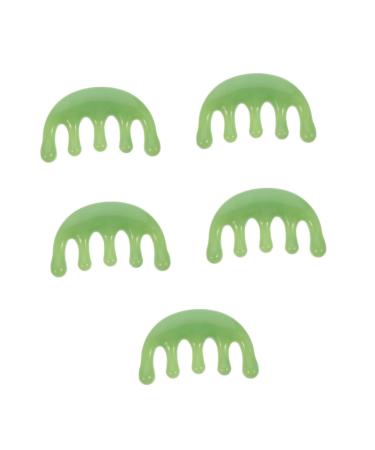 Beavorty 5st Massagekamm Taschenkamm Hair massage device Scalp ridge Massage devices Men Massage brush for the head pocket acupuncture ridge.
