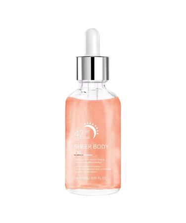 Radiant oil facial sun cream with protection factor 42+ sun protection drops wide 15 ml for daylight protection holidays outdoors sporting activities