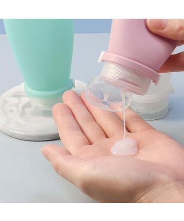 Buy Transparent 90ml Travel Silicone Refill Bottle - Ideal for Shampoo & Shower Gel - Leak Proof & Reusable - Buy Online on GoSupps.com