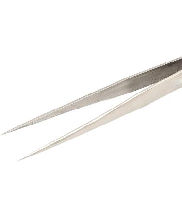 Premium Stainless Steel Tweezers - Precision 2-Part Straight Lace for Hearing Aids & Ingrown Hair - Pointed Needle Precision Tweezers - Buy Online on GoSupps.com