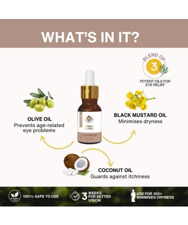 Eye Belly Button Oil for Men & Women | Ayurvedic Wellness Oil 15ml | International Shipping Available - Buy Online on GoSupps.com