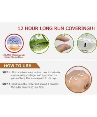 3W Clinic Intensive UV Sunblock Cream SPF50 PA+++ 70ml / 2.37 fl.oz(Pack of 2) - Buy Online on GoSupps.com