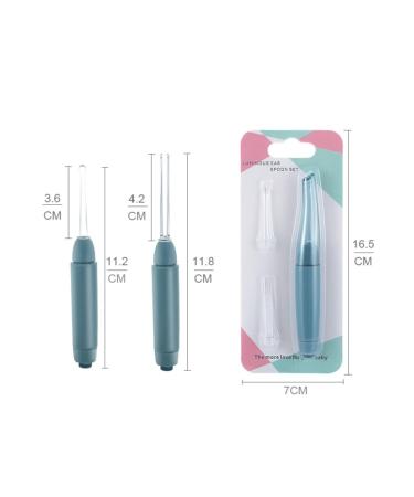 2pcs Luminous Ear Wax Remover Spoons with LED Light - Blue | Practical Newborn Ear Cleaning Tool - Buy Online on GoSupps.com
