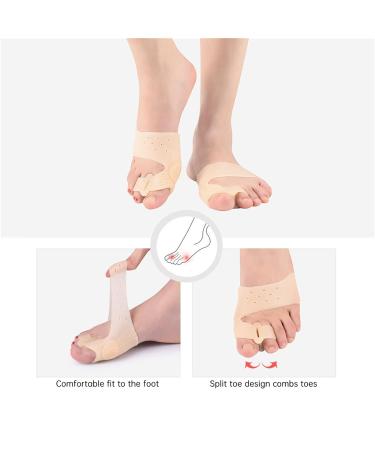 Silicone Bunion Support & Protector Sleeves - Bunion Splint with Hallux Valgus Brace & Heel Softener - One Size Fit All - Buy Online on GoSupps.com