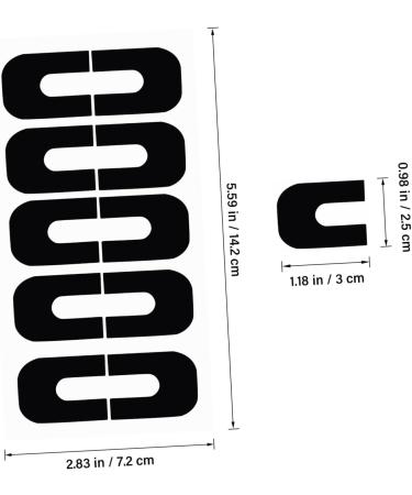 minkissy 500 Sheets protective film Nail Protector Cover patch sticker Protective agent nail Nail Tape tool protector nail polish care Silica gel Nail Polish Protector Sticker 3.00X2.50X0.10CMx5pcs As Shownx5pcs - Buy Online on GoSupps.com