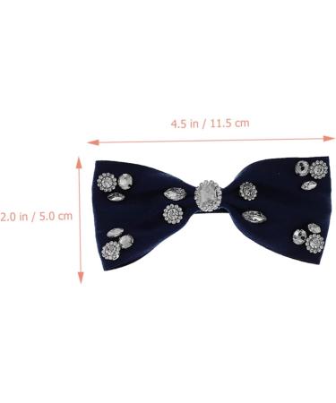 minkissy Ribbon rhinestone hair clip Bowknot Ponytail Holder ribbon bows hair clips Crystal Sparkling Bowknot Hair glitter bows hair clips Hair Bows bride Rhinestone issue card Glitter - Buy Online on GoSupps.com