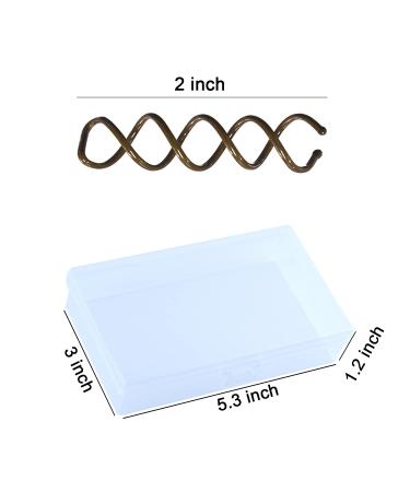 Spiral Bobby Pins Brown with Storage Tin - 20 Pcs 2 Inch Premium Spin Pins for Hair - Non-Scratched Twist Screw Hair Pins for Bun Hairstyles - Ideal for Women, Girls, and Kids - Buy Online on GoSupps.com