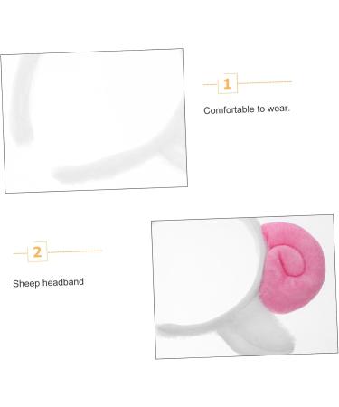 Ipetboom 1 Set Lamb Headband Clothing Tail Sheep Headbands for Women Sheep Accessories Women Halloween Costume Sheep Ears Sheep Costume Adult Sheep Cosplay Pink Miss Fabric 24.00X17.00X2.50CM Pink - Buy Online on GoSupps.com