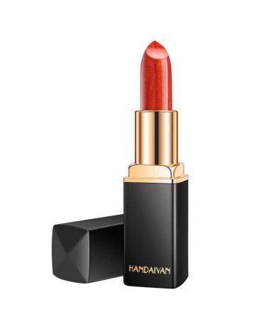 TianWlio Matte lipstick - Waterproof - Pearlescent liquid lip gloss - Shimmering lip gloss - Moisturizing - Waterproof - Long-lasting