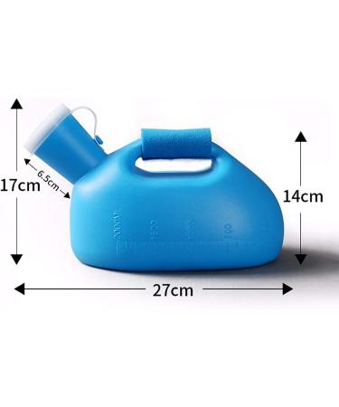 Potty 2000ML Male Urinal Portable Durable Mens Potty Pee Bottle Collector Travel Toilet - Buy Online on GoSupps.com