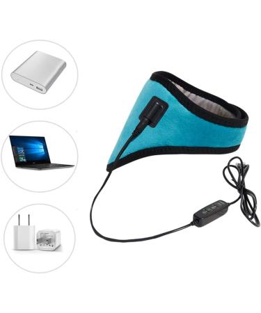 USB Neck Heat Pad Electric Neck Warmer Collar - Pain Relief & Therapy with Adjustable Temperature - Cyan - for Women Men Elder - Buy Online on GoSupps.com