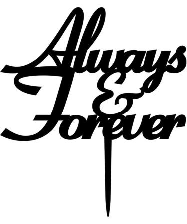 Always and Forever Torten & Wedding Cake Attachment | Premium Acrylic Trial Cake Accessories for Weddings - Buy Online on GoSupps.com