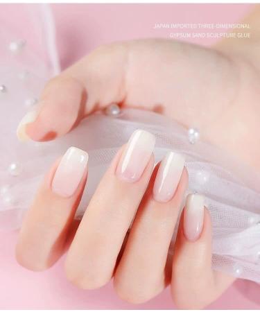 Vishine Milky White Gel Nail Polish Jelly Gel Polish Natural Color Translucent Nude Gel Polish Soak Off UV Clear Coat Gel Neutral Nails for Nail Art French Manicure 8ml - Buy Online on GoSupps.com